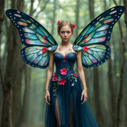 Papier d'emballage de découpage fée Trio