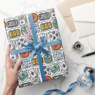 Papier d'emballage de jeu, emballage cadeau de cas