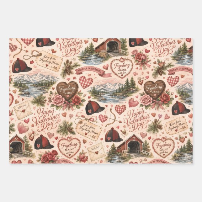 Papier d'emballage de la Saint-Valentin de Fryebur (Devant)