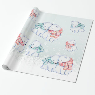 PAPIER D'EMBALLAGE DE NOËL. ENVELOPPE DE CADEAU