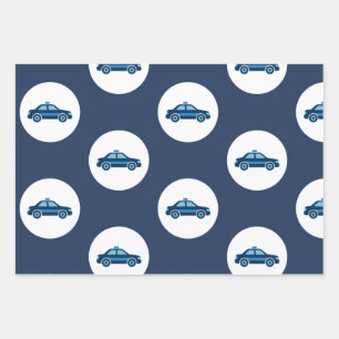 Papier d'emballage de voiture de patrouille de pol
