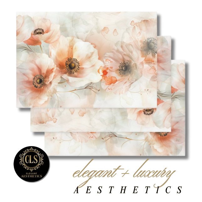 Papier d'emballage – Découpage - Élégantes Florale (Créateur téléchargé)