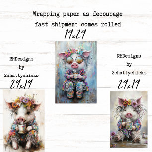 Papier d'emballage en découpage pour la fête du th