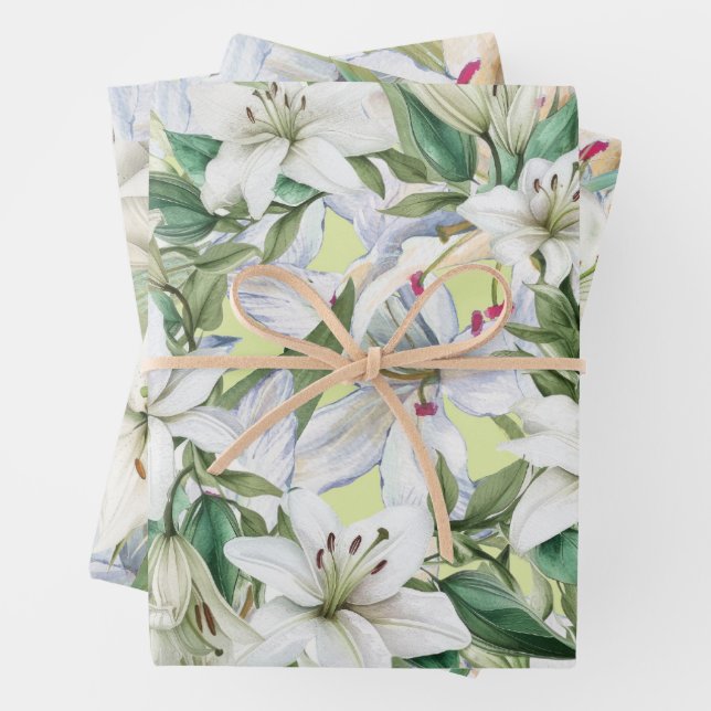 Papier d'emballage Fleurs de Lys (En situation)