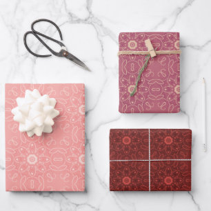 Papier d'emballage floral sans soudure Feuille pla