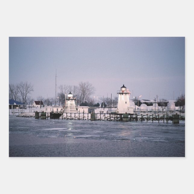 Papier d'emballage Grassy Island Range Lights (Devant)