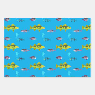 Papier d'emballage Gros Poisson, Petit Poisson