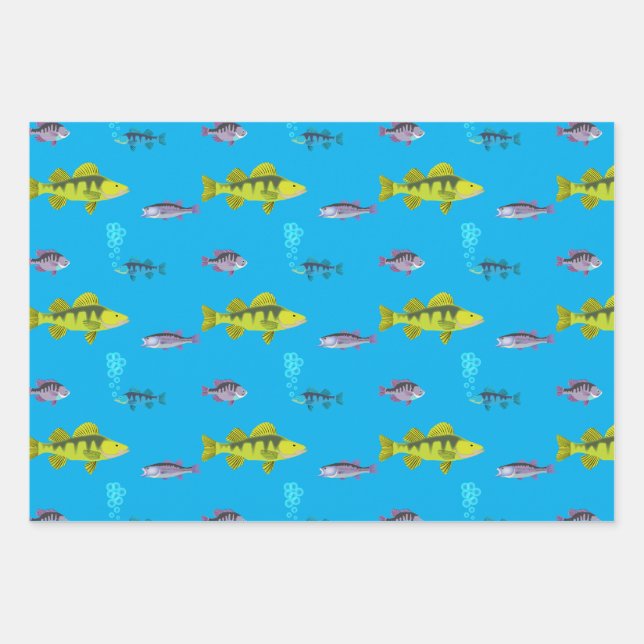 Papier d'emballage Gros Poisson, Petit Poisson (Devant)