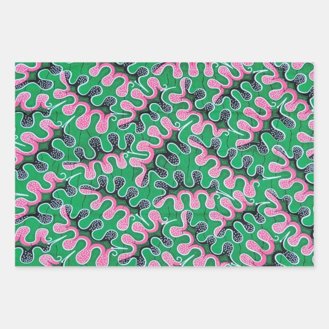 Papier d'emballage imprimé africain (Devant)