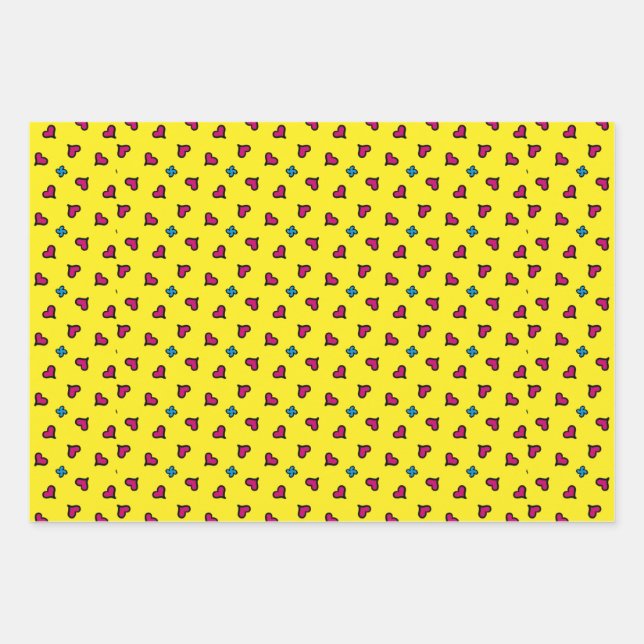 Papier d'emballage jaune pour toutes les occasions (Devant)