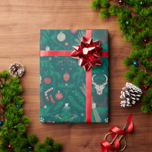 Papier d'emballage Krampus Papier cadeau de vaca