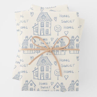 Papier d'emballage maison doux