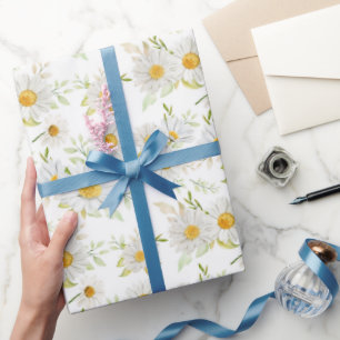 Papier d'emballage Marguerite, Emballage Cadeau Fl
