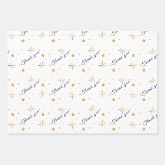 Papier d'emballage Merci Esthétique| Faveurs de fê
