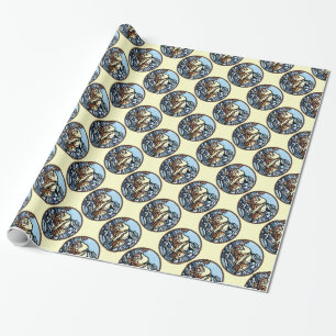 Papier d'emballage Ours Polaire Papier cadeau Art 