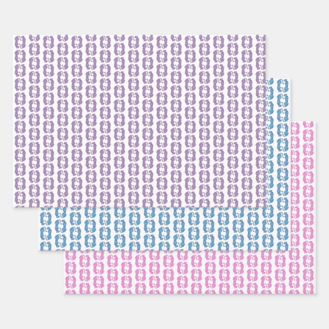 Papier d'emballage paires de guépards (Lot)