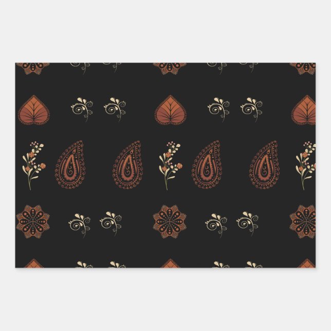 Papier d'emballage Paisley (Devant)