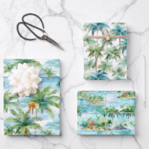 Papier d'emballage Palm Beach