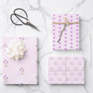 Papier d'emballage personnalisé Joyeux Anniversair