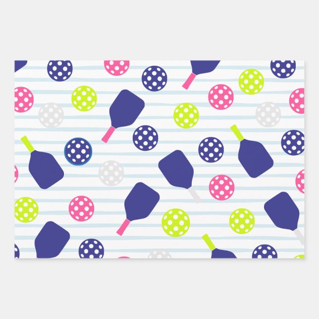 Papier d'emballage Pickleball (Devant)
