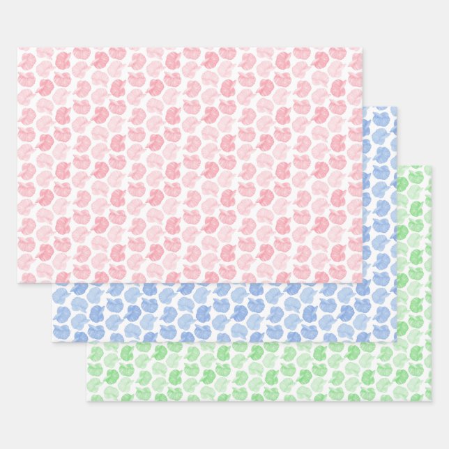 Papier d'emballage Poisson combattant  (Lot)