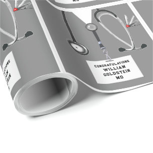 Papier d'emballage pour cadeau de fin d'études en 