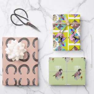 papier d'emballage pour chevaux comiques