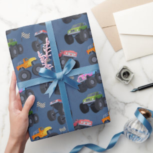 Papier d'emballage pour Monster Truck, Cadeau d'an