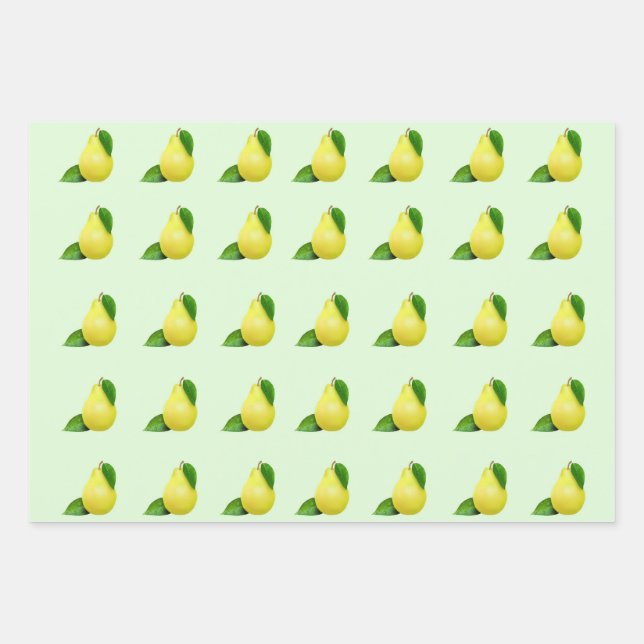 Papier d'emballage triple citrons (Devant)
