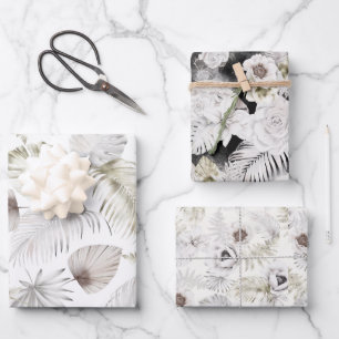 papier d'emballage tropical romantique