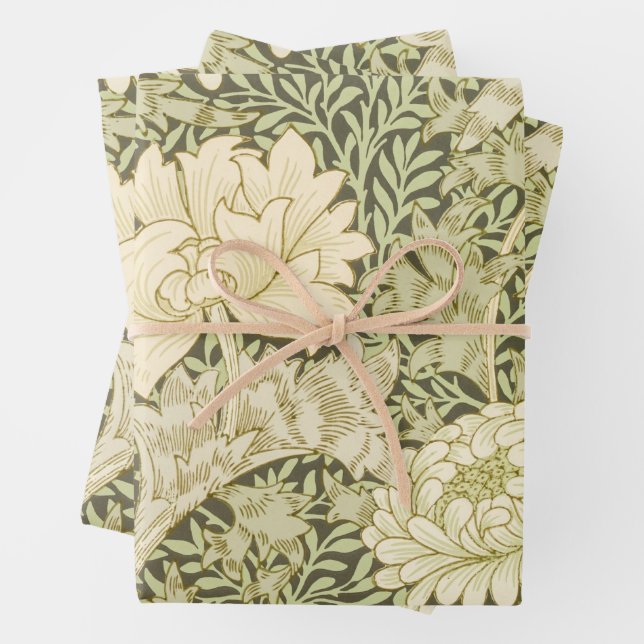 Papier d'emballage William Morris chrysanthemum (En situation)