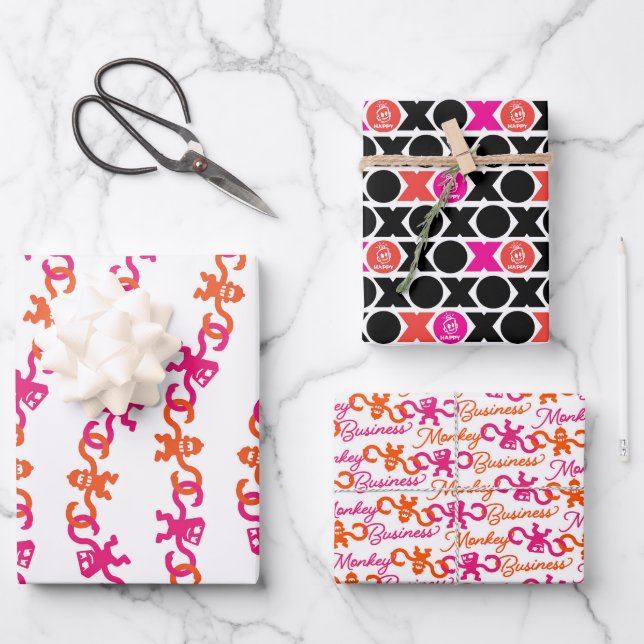Papier d'emballage XO Monkey Business (Recto)