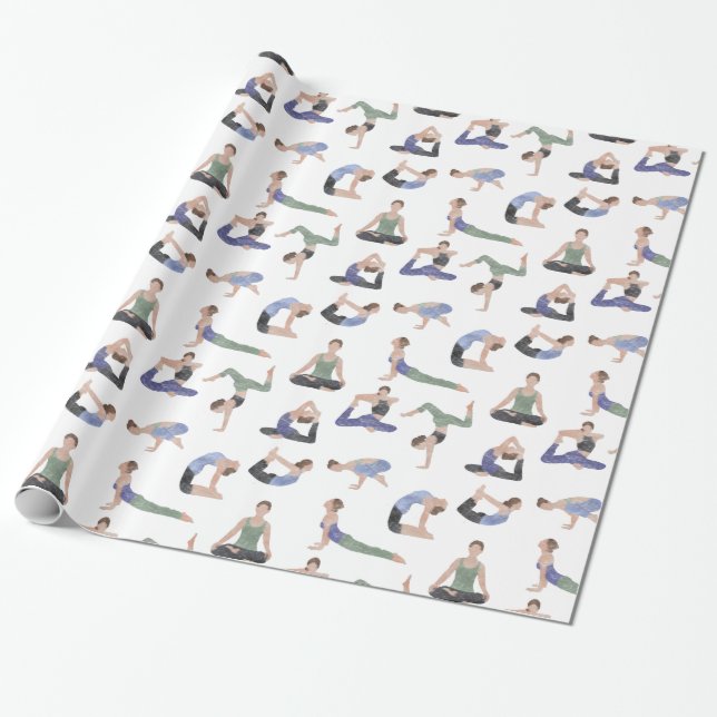 Papier d'emballage Yoga ou emballage cadeau (Déroulé)