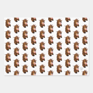 Papier d'enlèvement de la vache Highland