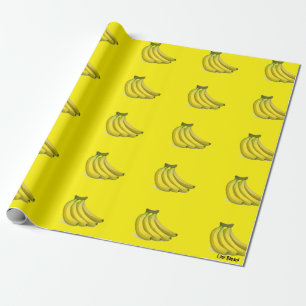 Papier d'enveloppe de cadeau de banane