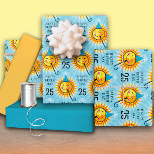 Papier d'enveloppement 25e anniversaire