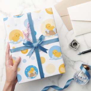 Papier d'enveloppement cadeau de la bulle de canar