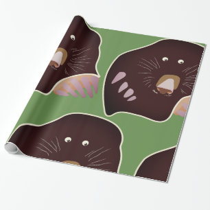 Papier d'enveloppement cadeau pour enfant mole mig