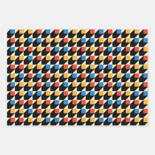 Papier d'enveloppement Carré coloré