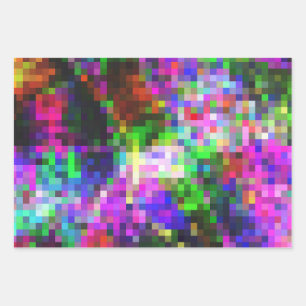 Papier d'enveloppement coloré avec motif en mosa