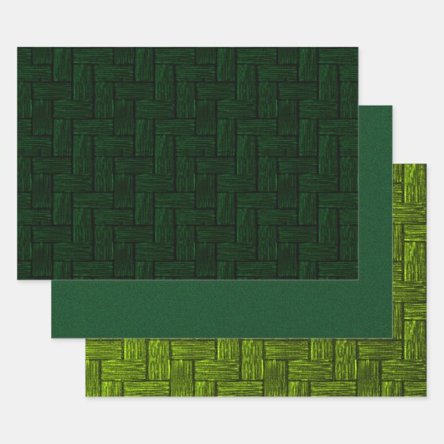 Papier d'enveloppement d'alliage vert (Lot)
