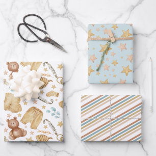 Papier d'enveloppement de Baby shower Boho