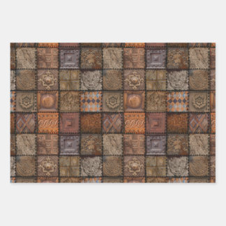 Papier d'enveloppement de carreaux Vintages