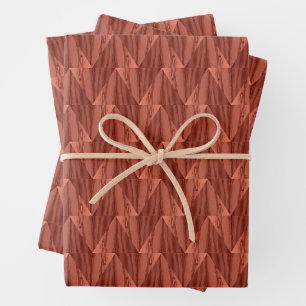 Papier d'enveloppement de cèdre géométrique