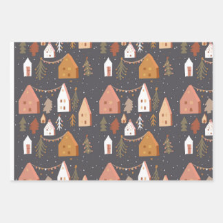 Papier d'enveloppement de décoration de Noël