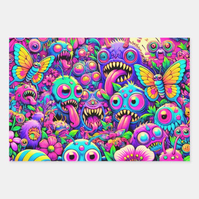 Papier d'enveloppement de monstre (Devant)