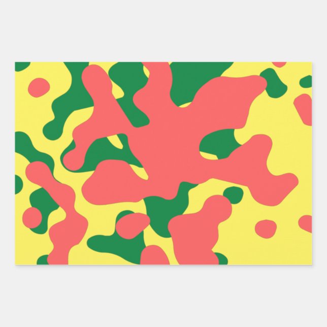 Papier d'enveloppement de Noël aquarelle (Devant)