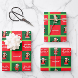 Papier d'enveloppement de Noël Biden et Harris P