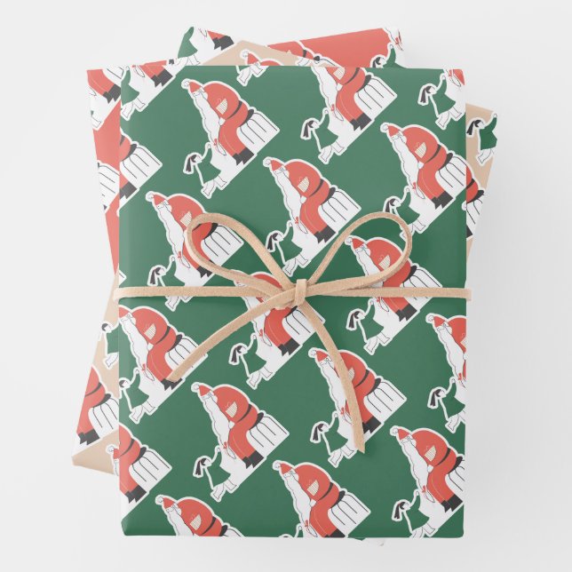 Papier d'enveloppement de Noël festif (En situation)