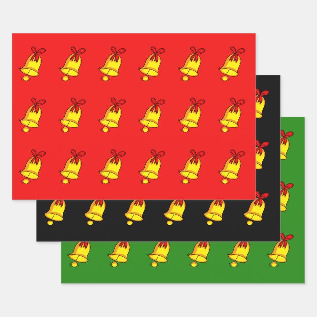 Papier d'enveloppement de Noël Jingle Bells - Noël (Lot)